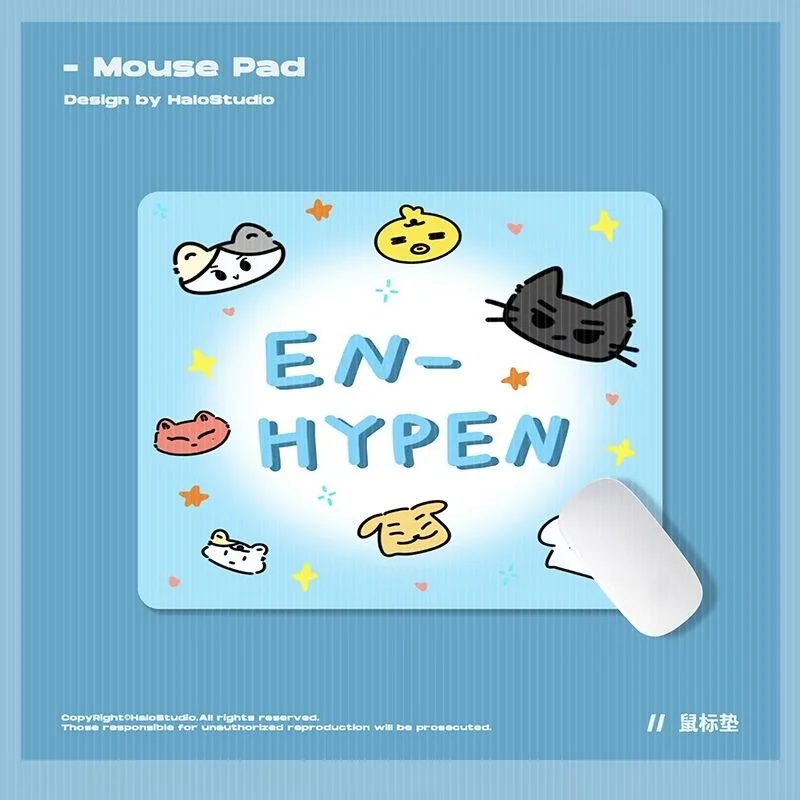 Gaming Keyboard Mouse - ENHYPENS Graffiti Cartoon Merchandise Mouse Pad