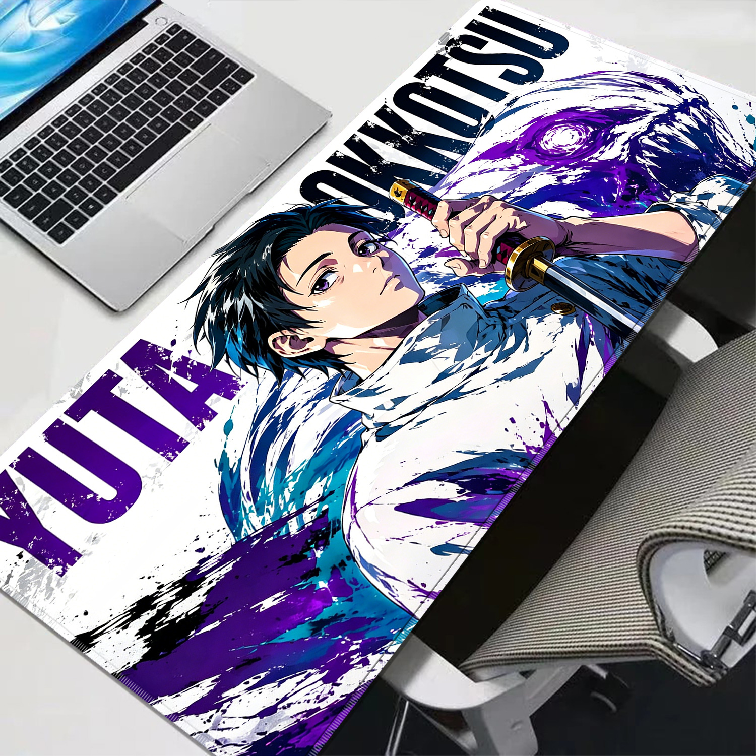 Gaming Keyboard Nearby - HD Anime Purple Mouse Pads Yuta