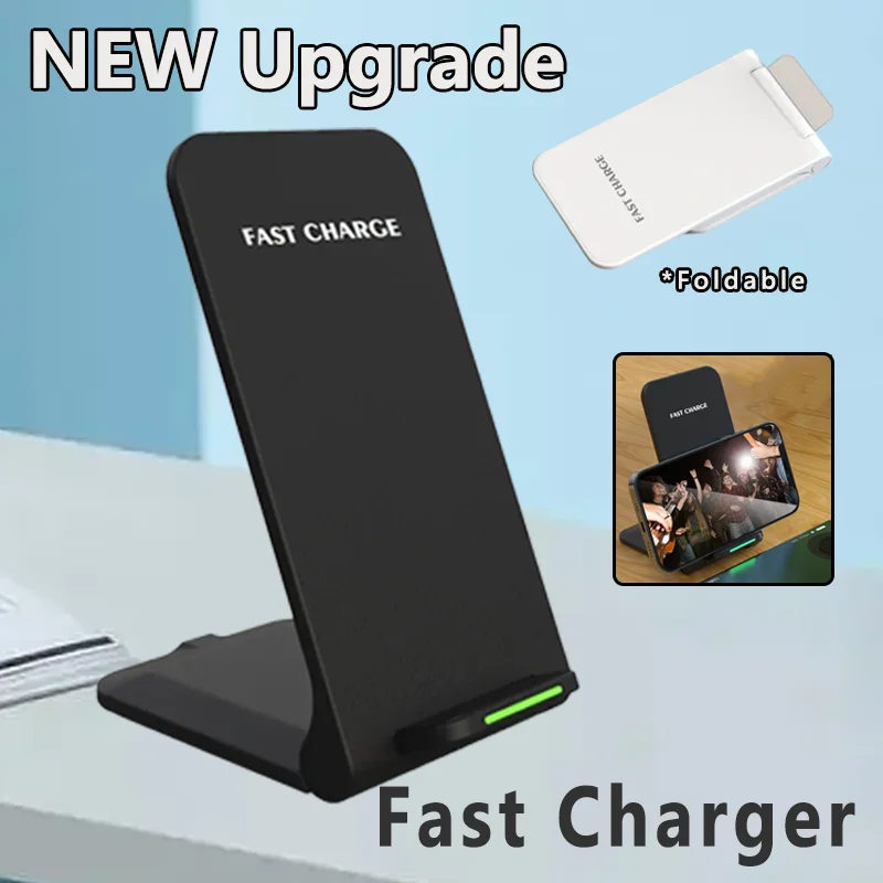 Coiled Usb Cable - Wireless Charger Dual Coil Stand Pad