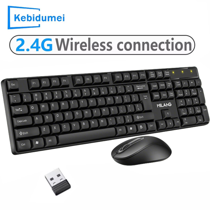 Gaming Keyboard Mini - 2.4G Wireless Keyboard Mouse Set 104