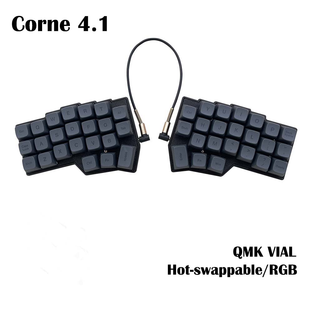 Gaming Keyboard 1 Hand - Corne V4.1 Split Ergonomics Hot-swappable MX