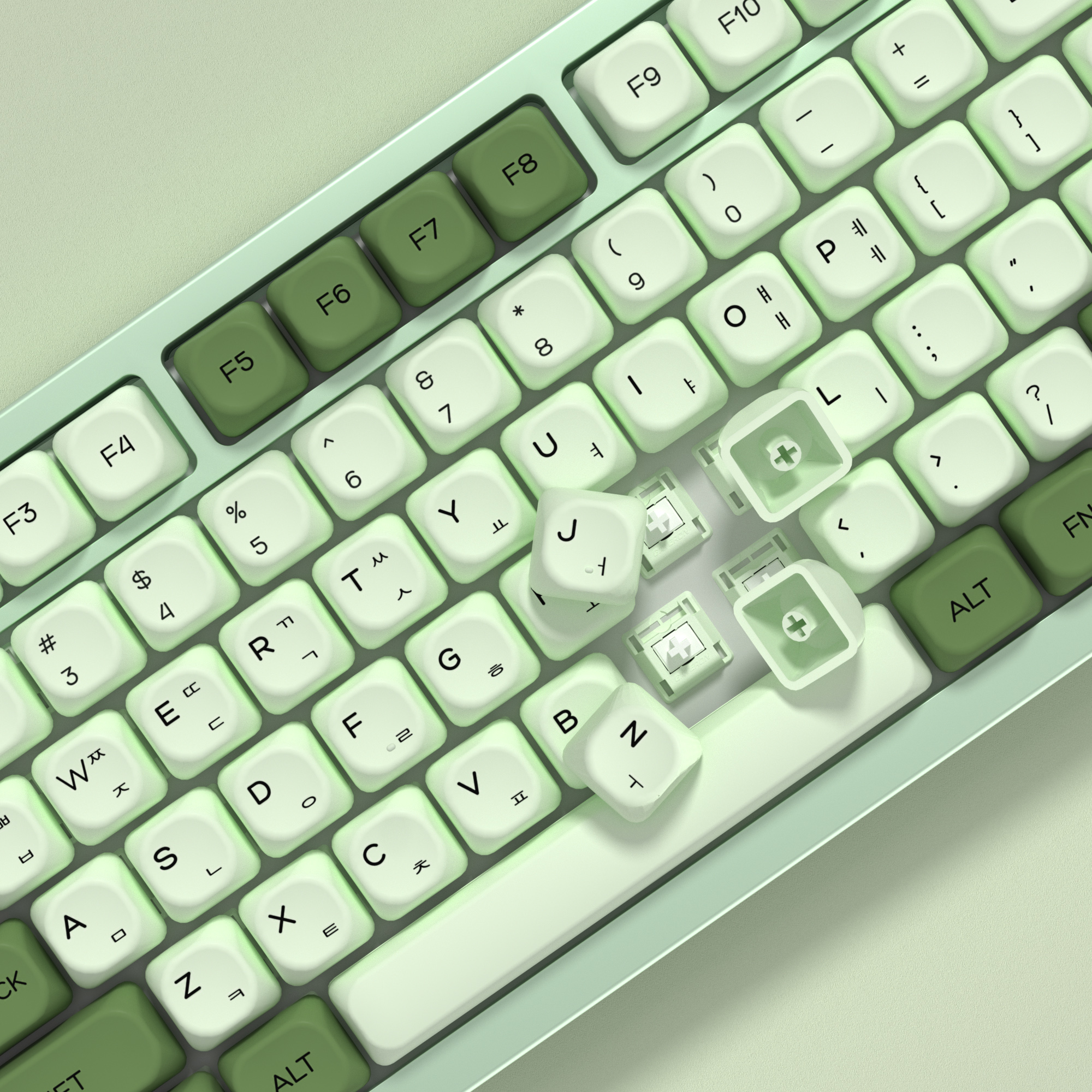 KBDiy Matcha Korean Keycap Gre - Gaming Keyboard Number Pad incelemesi ve fiyatı
