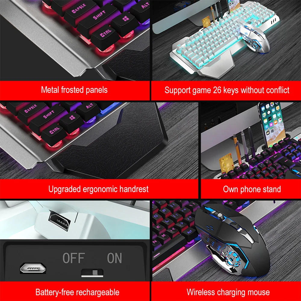K680 Rechargeable 2.4G wireles - Gaming Keyboard Mini incelemesi ve fiyatı