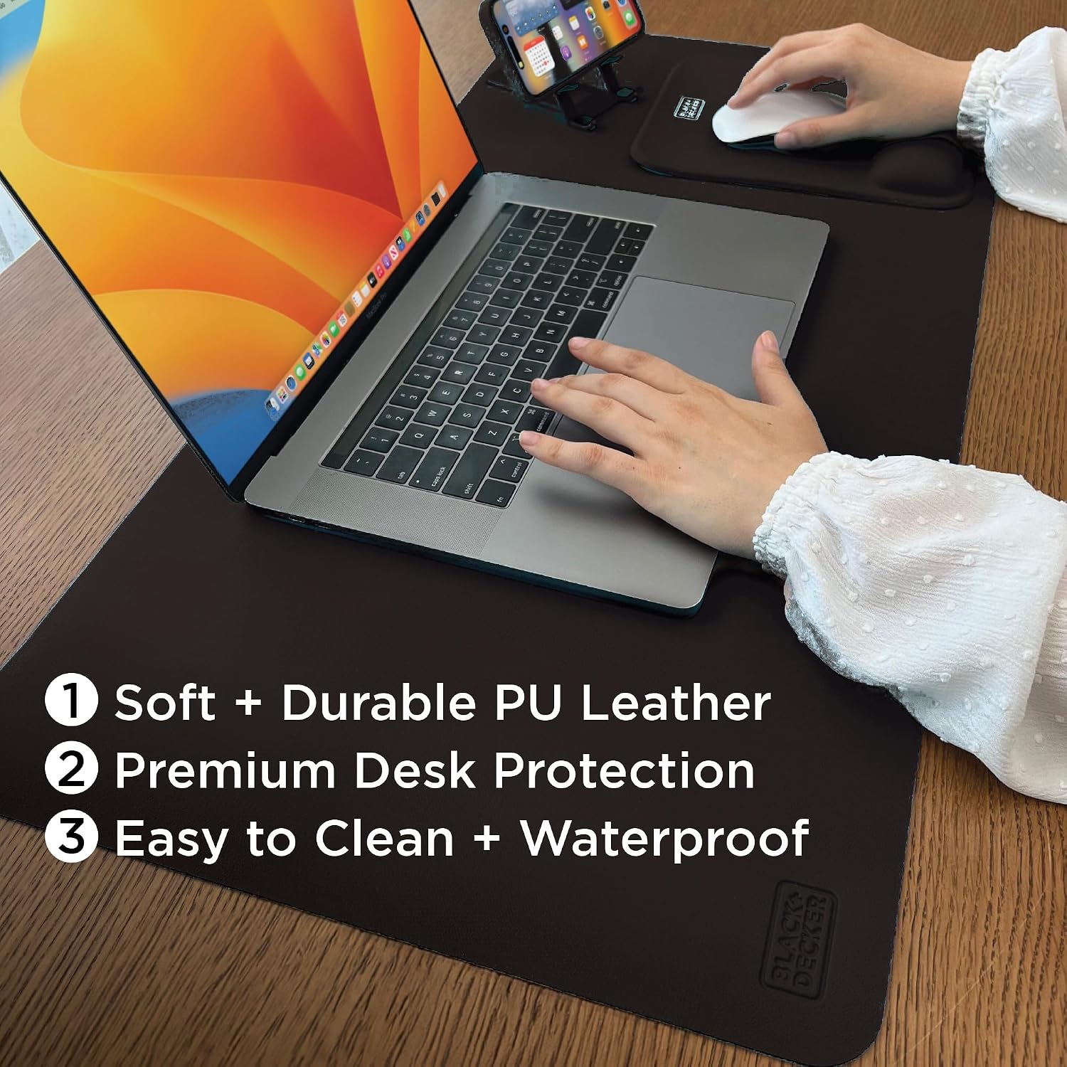Faux Leather Desk Mat for Keyb - Gaming Keyboard Mouse incelemesi ve fiyatı