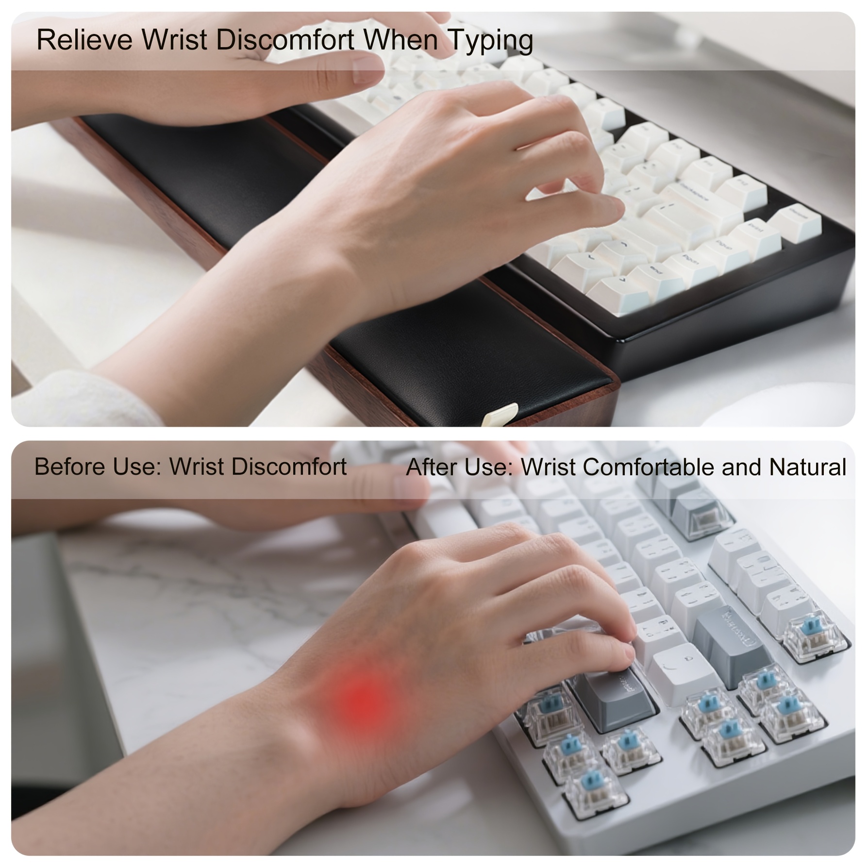Ergonomic Wooden Keyboard Wris - Wrist Rest Wood incelemesi ve fiyatı