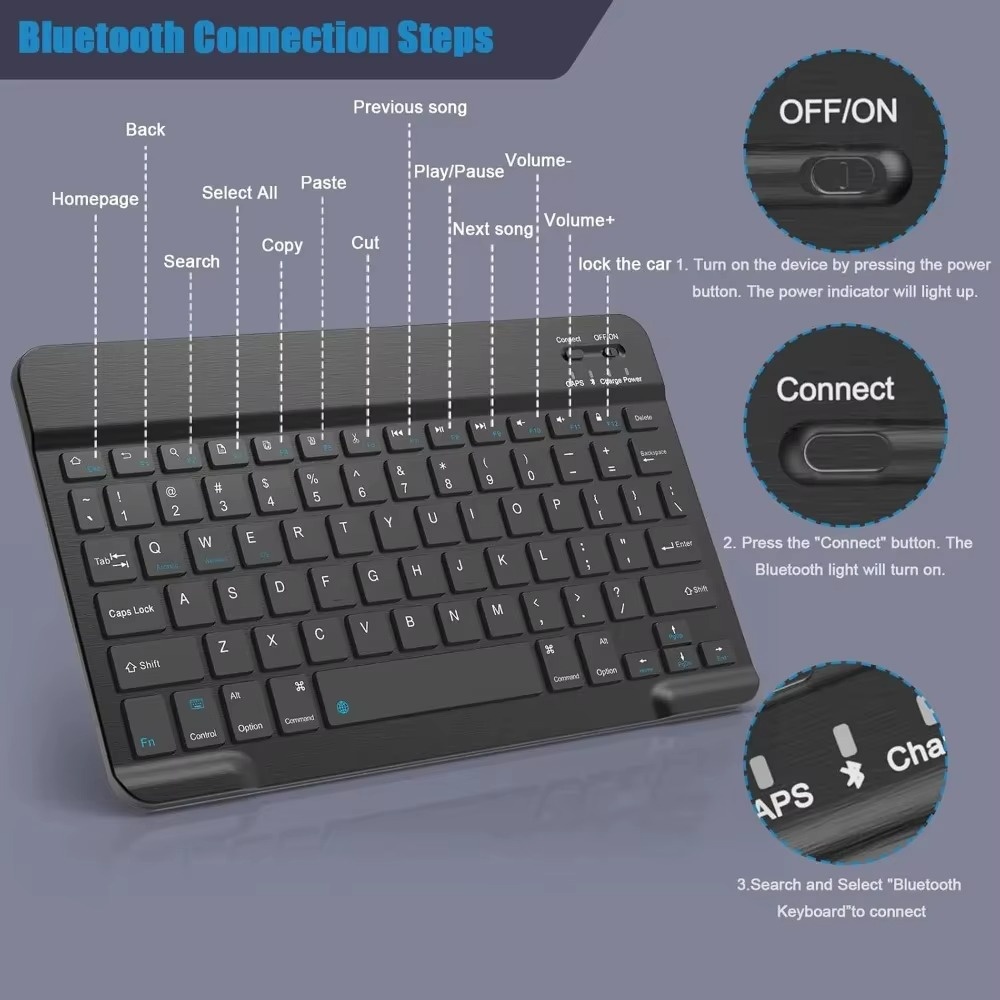 Bluetooth 5.0 Wireless Keyboar - Gaming Keyboard Mini incelemesi ve fiyatı