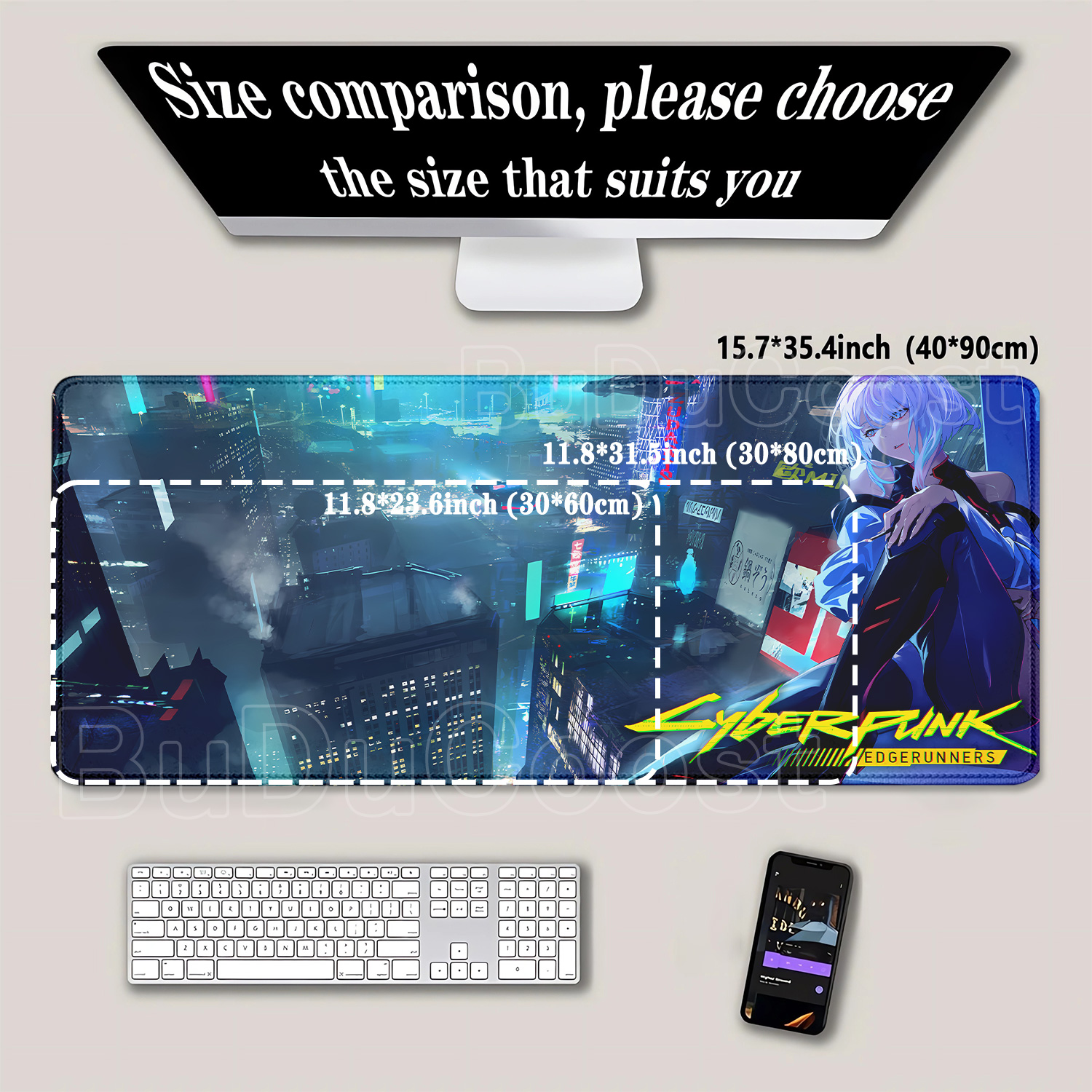 C-Cyberpunk Anime PC XXL Lucy‌ - Gaming Keyboard Typewriter incelemesi ve fiyatı