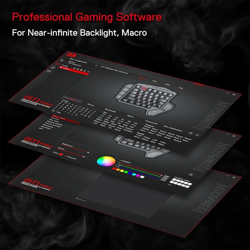 New Redragon K585 PRO Wireless - Gaming Keyboard 1 Hand incelemesi ve fiyatı