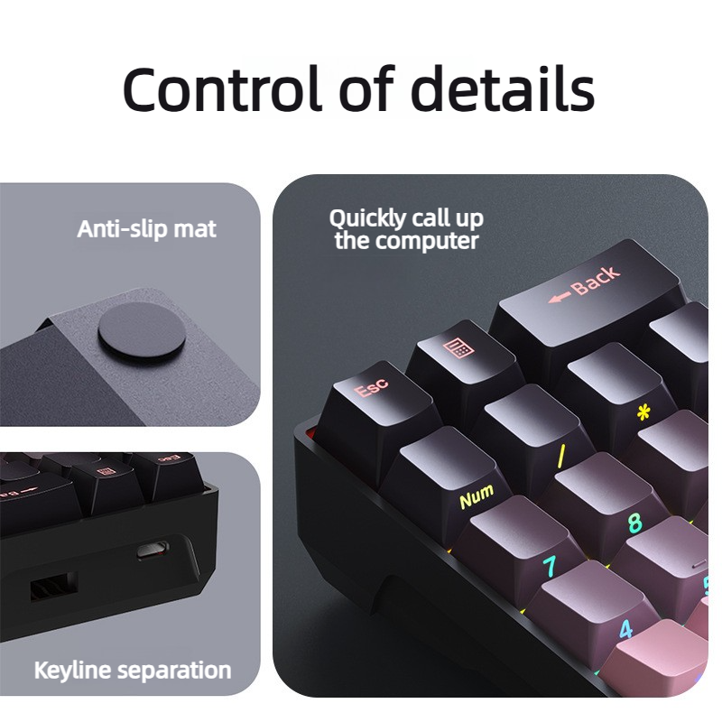 F20 20 Keys Pad Mechanical Num - Gaming Keyboard Number Pad incelemesi ve fiyatı