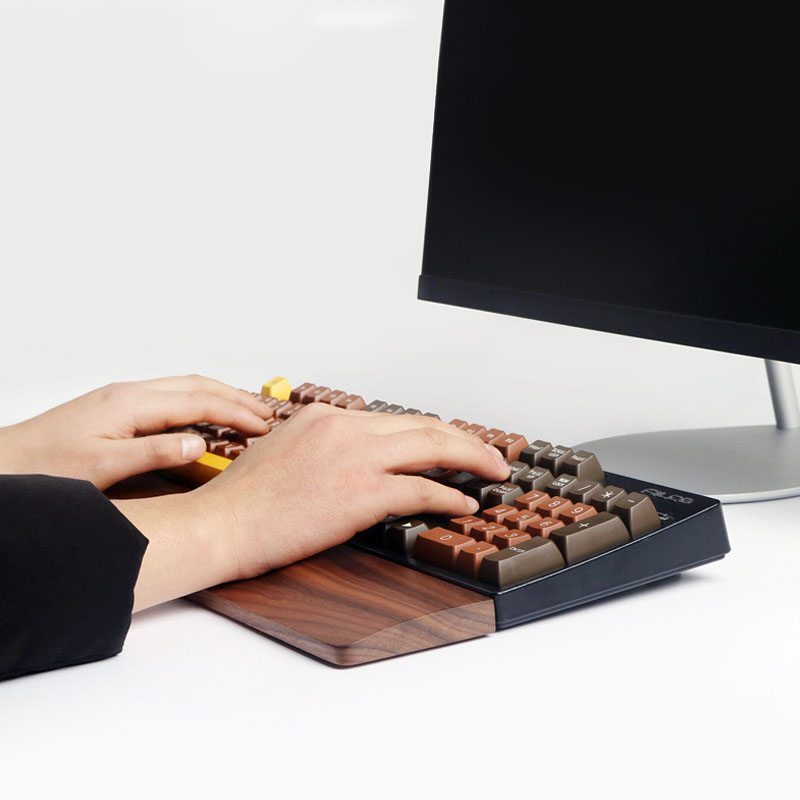 One-Hand Oak Walnut Wooden Key - Gaming Keyboard Number Pad incelemesi ve fiyatı