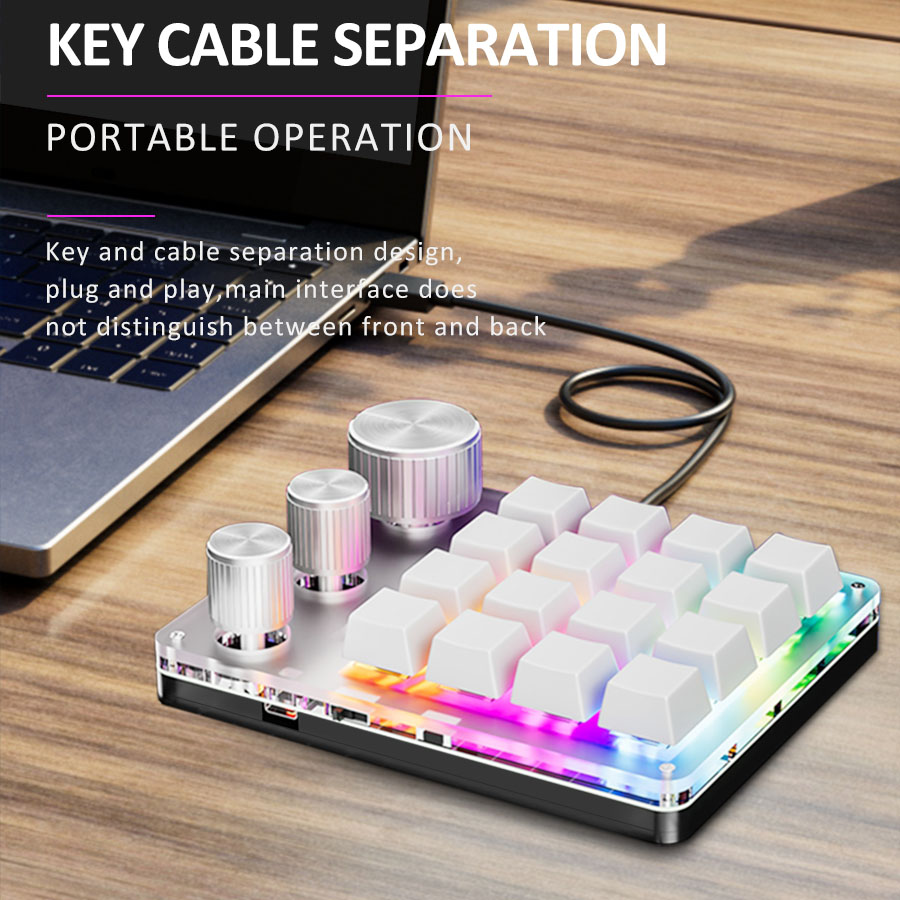 2.4G Bluetooth 3 Modes 16 Keys - Gaming Keyboard 1 Hand incelemesi ve fiyatı