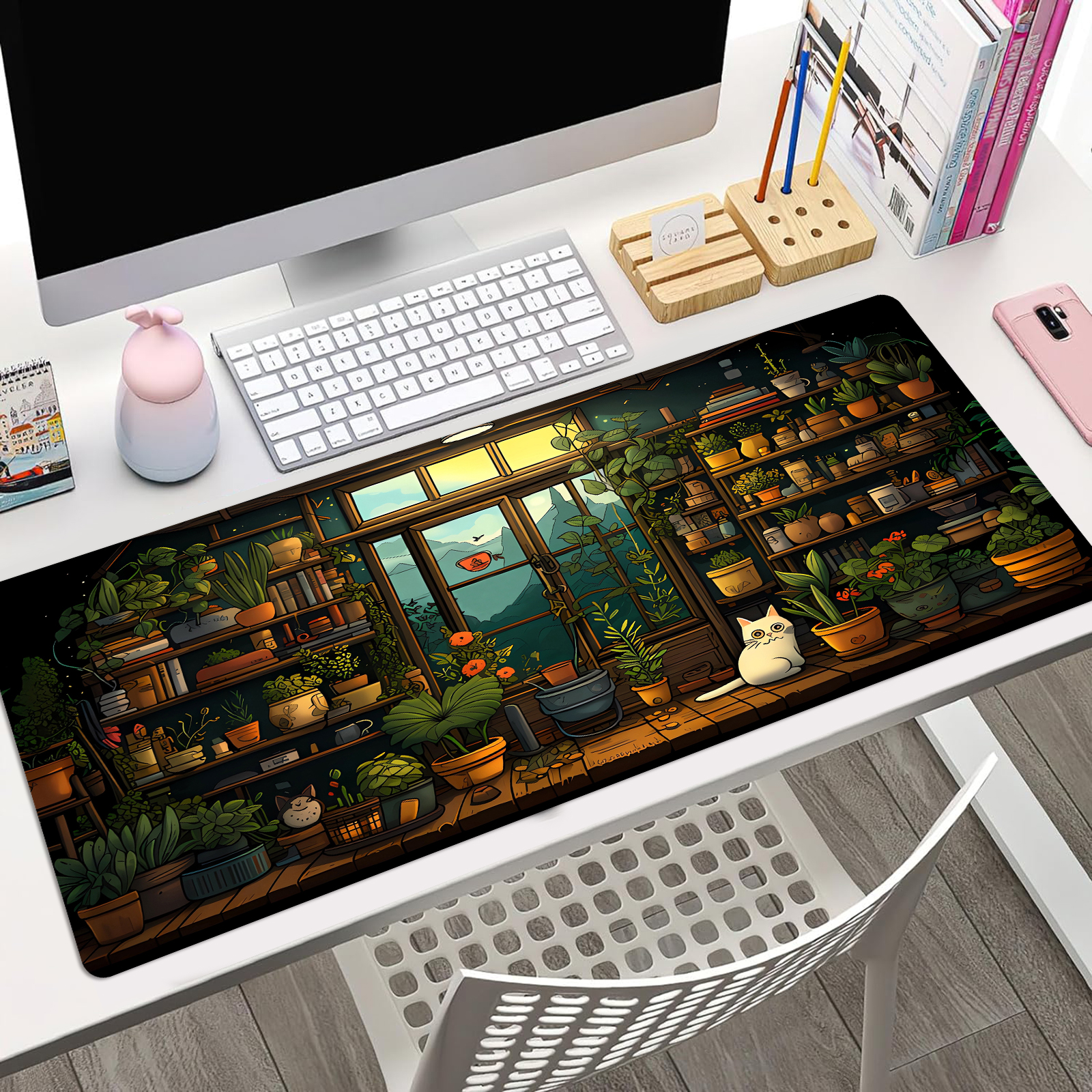 Cute Cat Mouse Pad Desk Pad Ka - Gaming Keyboard And Mouse Pad incelemesi ve fiyatı