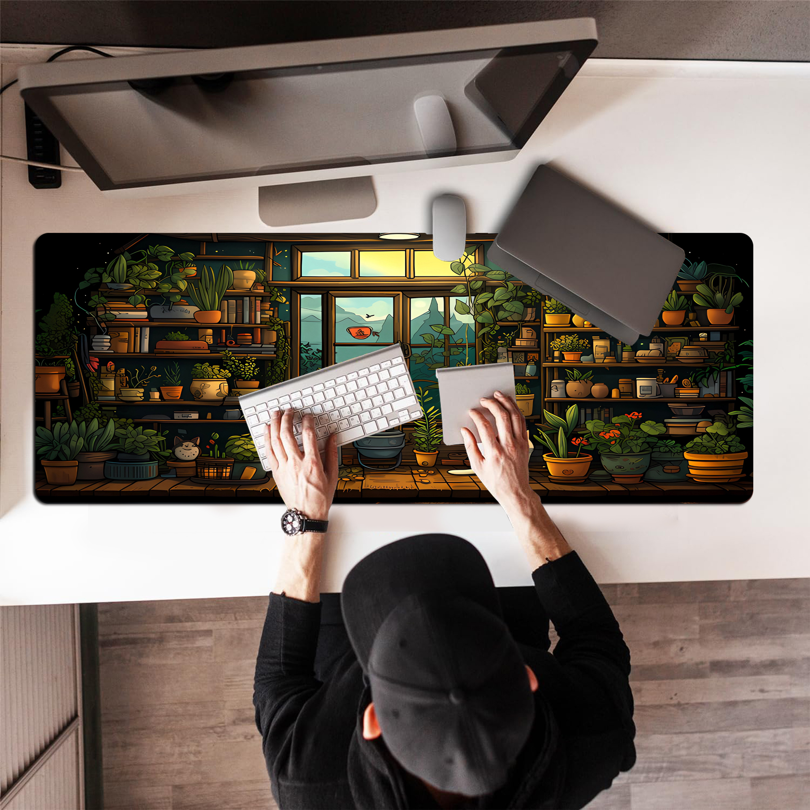 Cute Cat Mouse Pad Desk Pad Ka - Gaming Keyboard And Mouse Pad incelemesi ve fiyatı