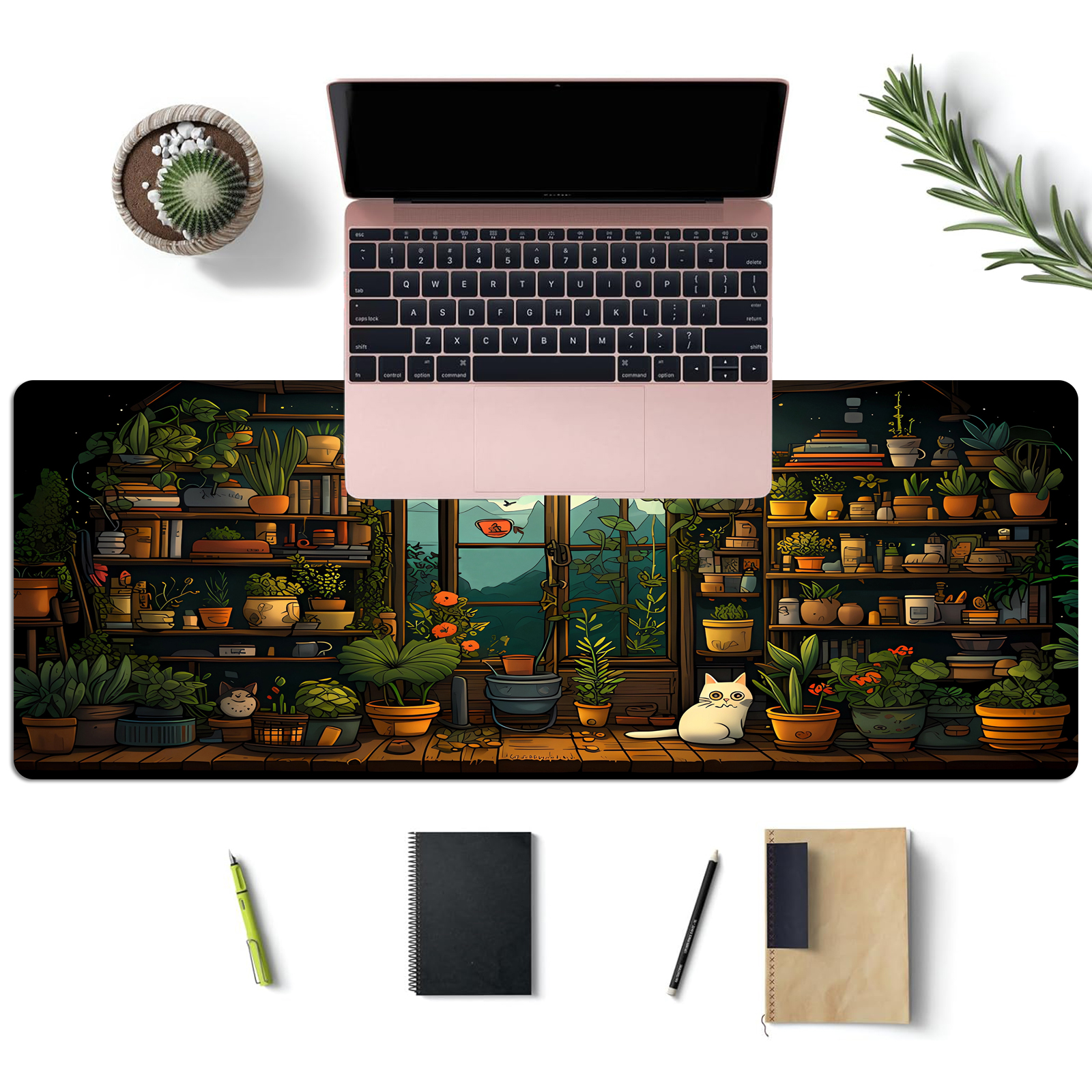 Cute Cat Mouse Pad Desk Pad Ka - Gaming Keyboard And Mouse Pad incelemesi ve fiyatı