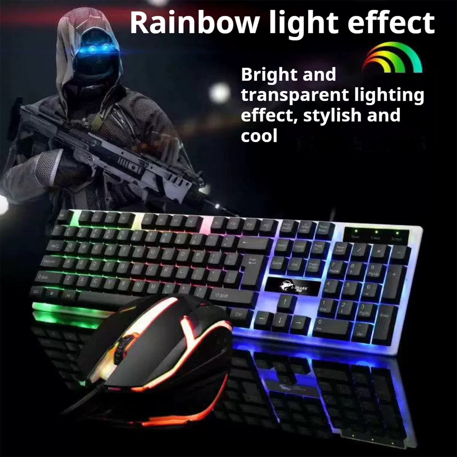 Stylish Backlight Wired Keyboa - Gaming Keyboard Mouse Wireless incelemesi ve fiyatı