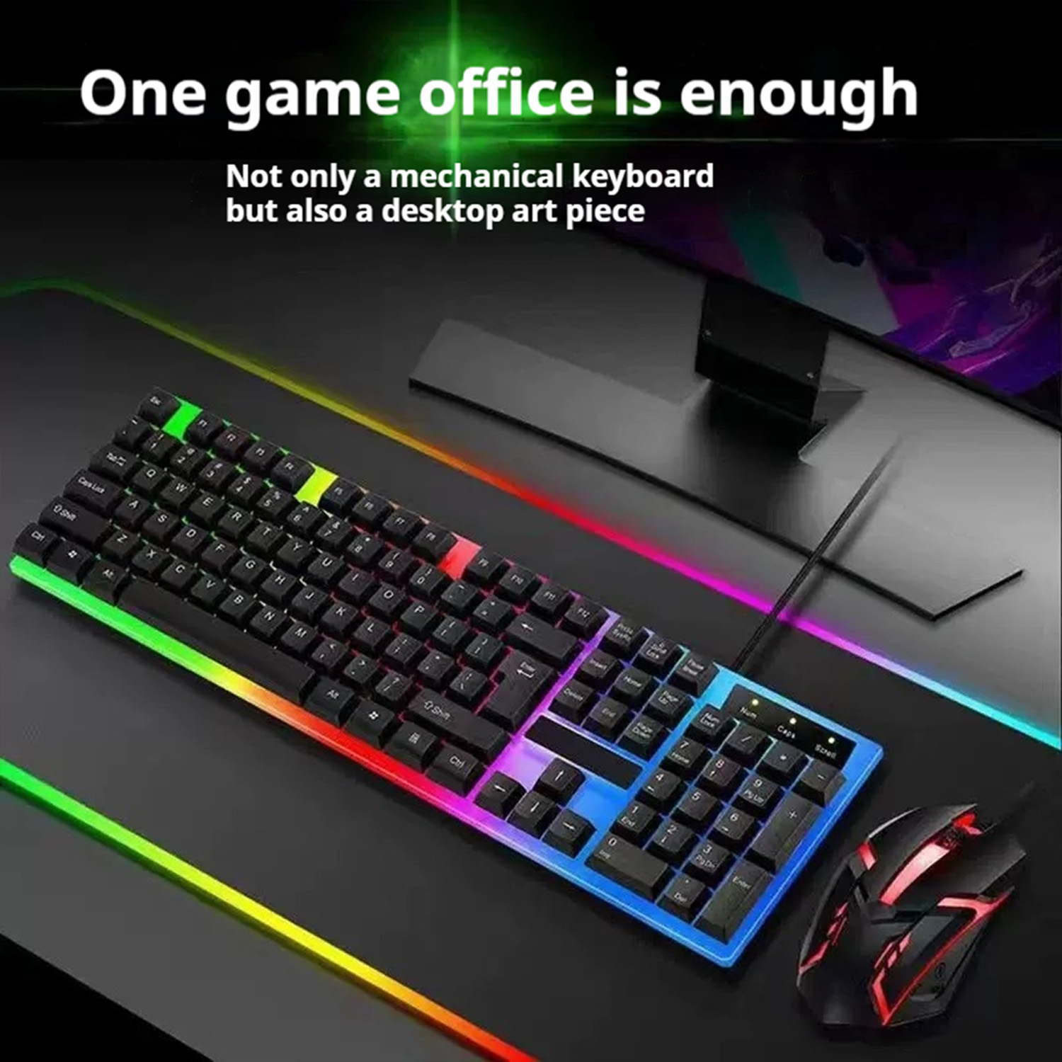 Stylish Backlight Wired Keyboa - Gaming Keyboard Mouse Wireless incelemesi ve fiyatı