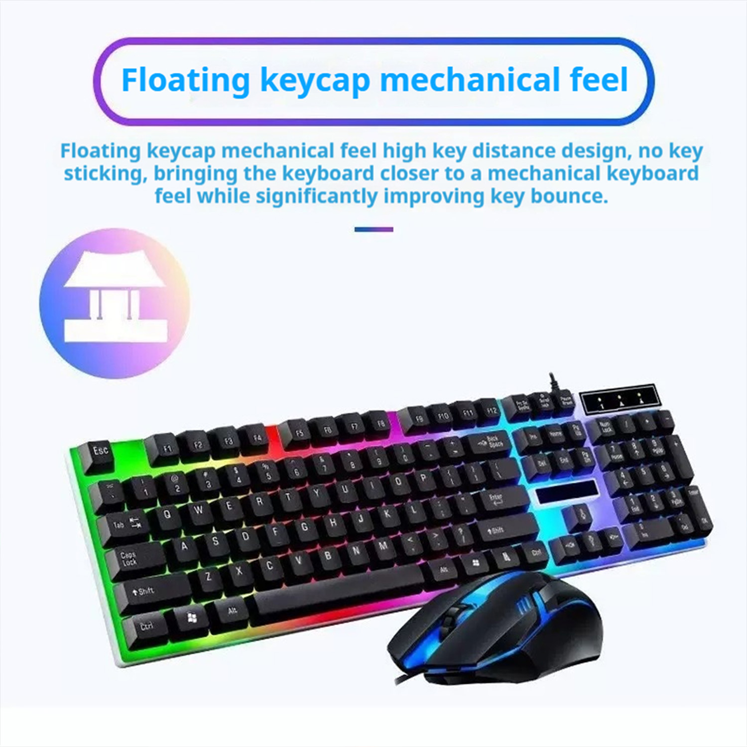 Stylish Backlight Wired Keyboa - Gaming Keyboard Mouse Wireless incelemesi ve fiyatı