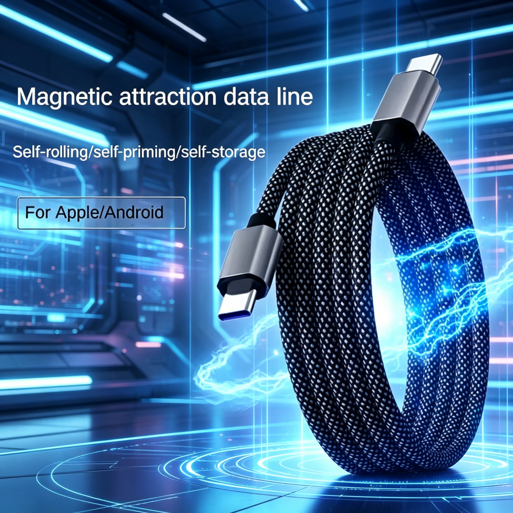 65W Self-coiling Magnetic Attr - Coiled Usb Cable incelemesi ve fiyatı