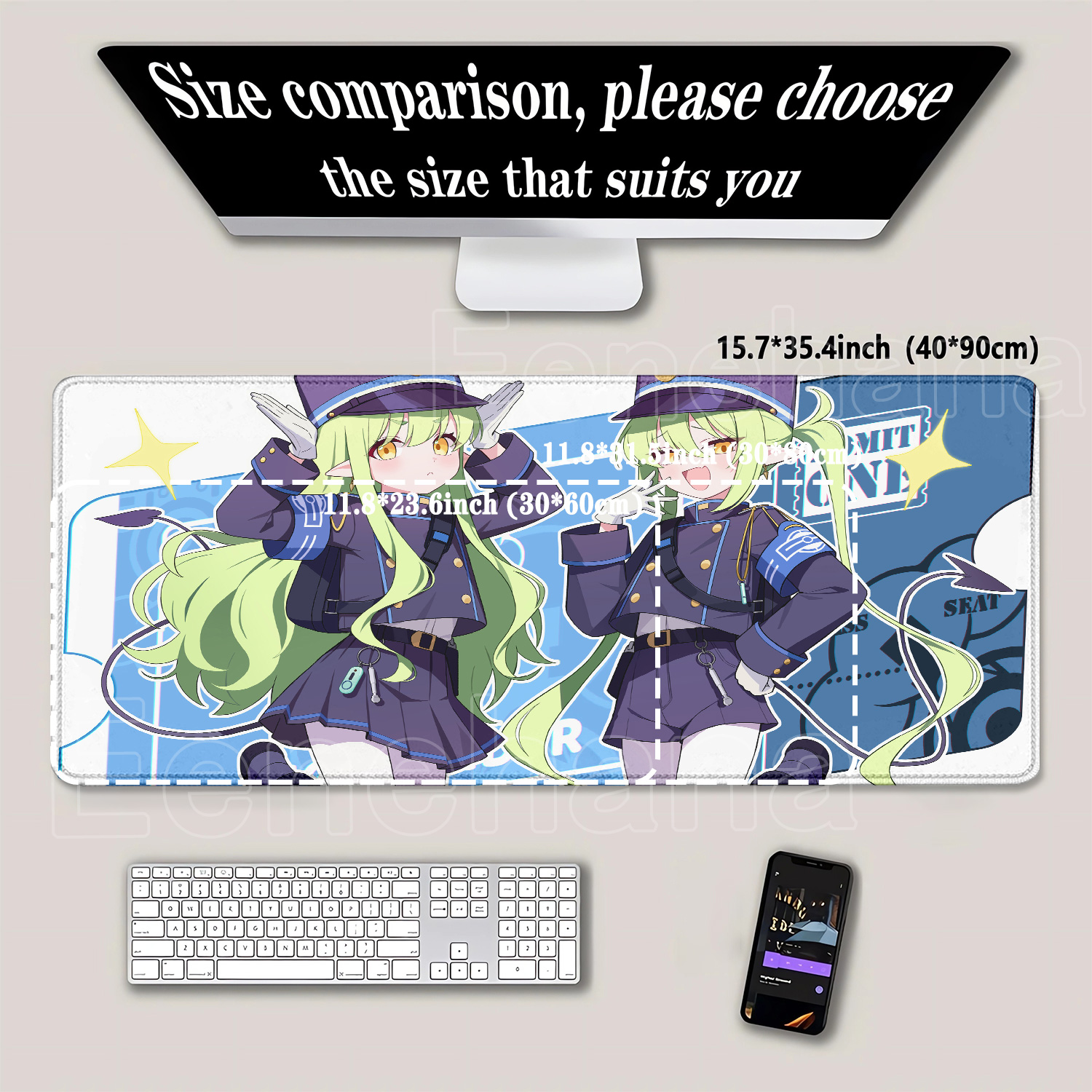 Gaming Mousepad Blue Archive H - Gaming Keyboard Typewriter incelemesi ve fiyatı