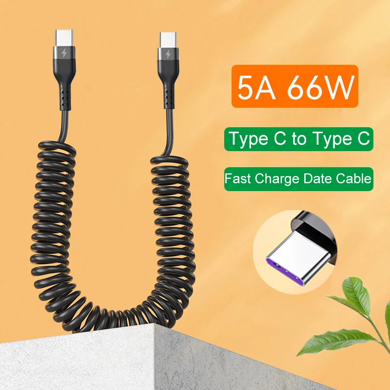 5A Fast Charging Coiled USB C  - Coiled Usb Cable incelemesi ve fiyatı