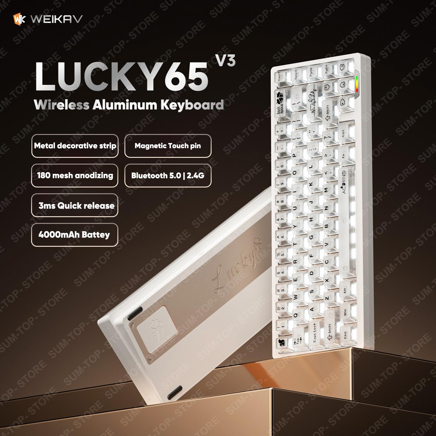 Weikav Lucky65 V3 NUT65 Wirele - Aluminum Case 65 incelemesi ve fiyatı