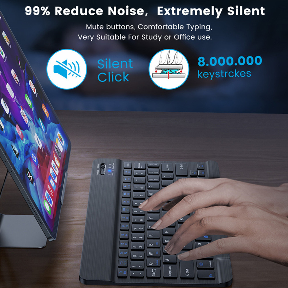 10 lnch  Wireless  Bluetooth M - Gaming Keyboard Mouse Wireless incelemesi ve fiyatı