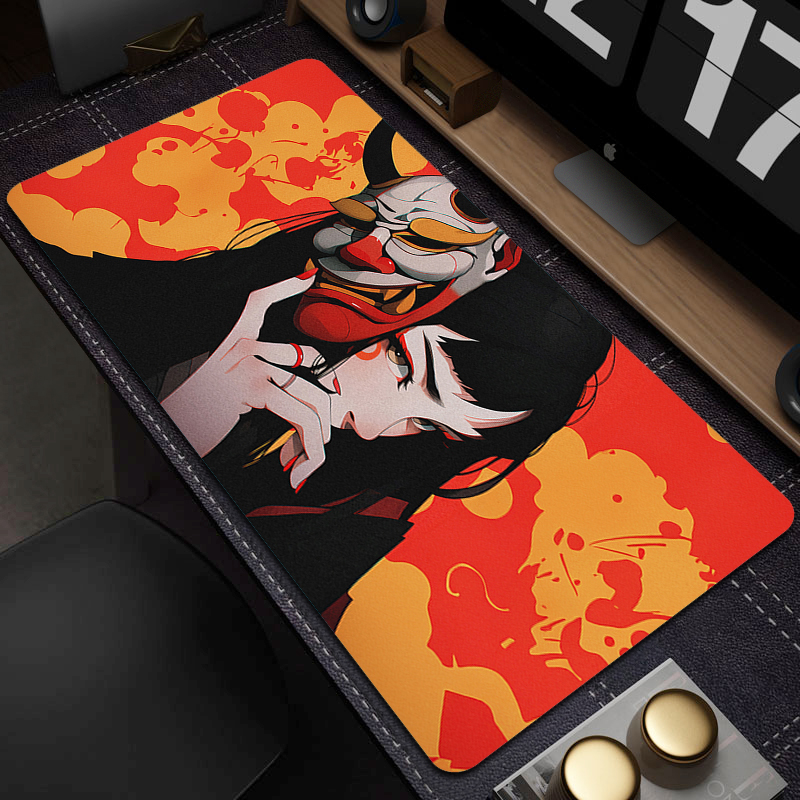 Gamer Mouse Pad Oni Devil Mask - Gaming Keyboard Typewriter incelemesi ve fiyatı