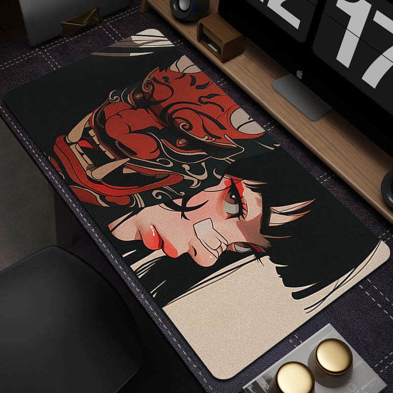 Gamer Mouse Pad Oni Devil Mask - Gaming Keyboard Typewriter incelemesi ve fiyatı