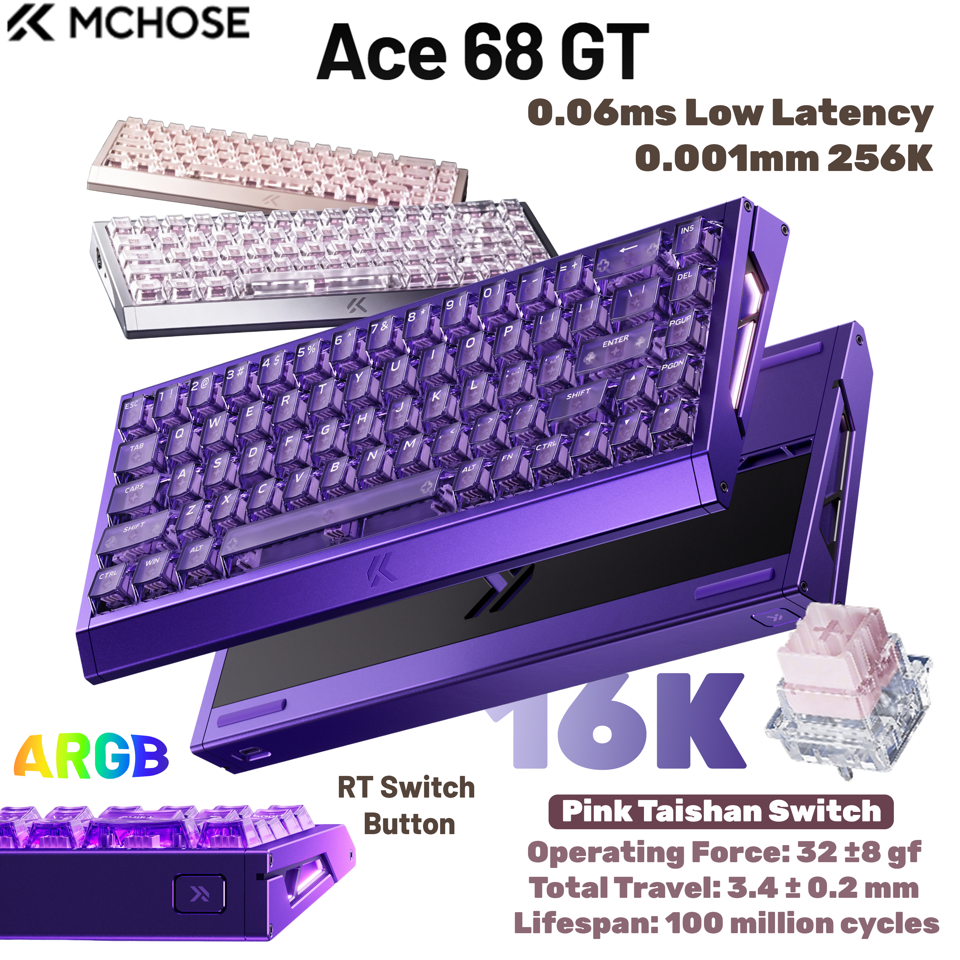 MCHOSE Ace 68 GT Aluminum Allo - Aluminum Case 65 incelemesi ve fiyatı