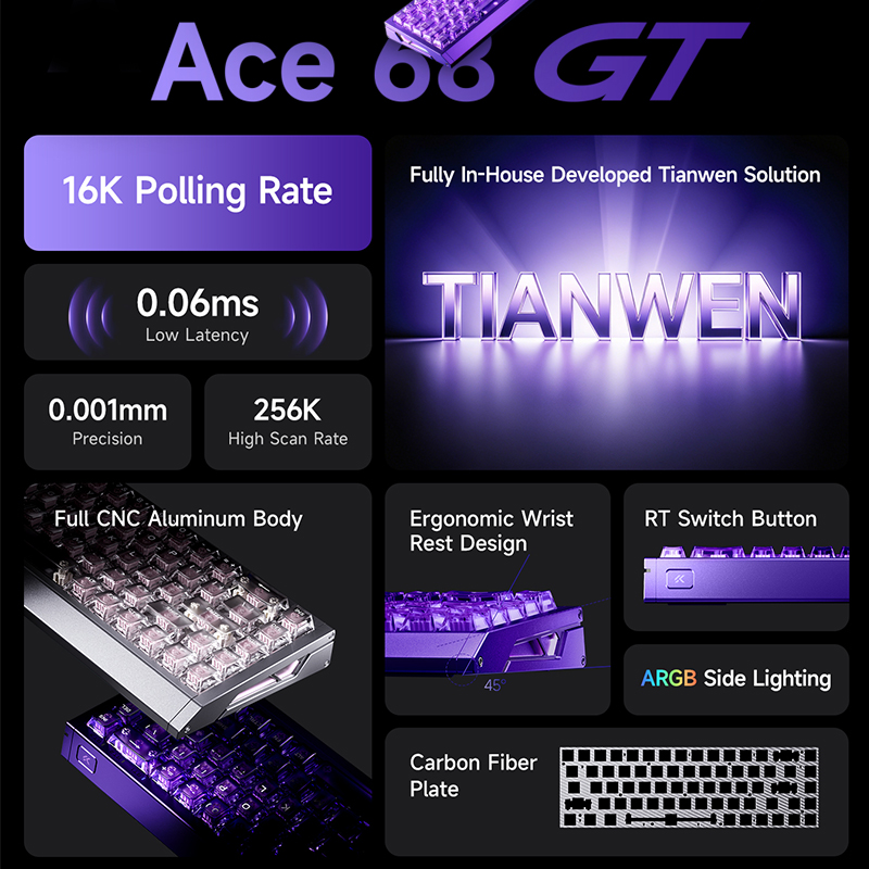 MCHOSE Ace 68 GT Aluminum Allo - Aluminum Case 65 incelemesi ve fiyatı