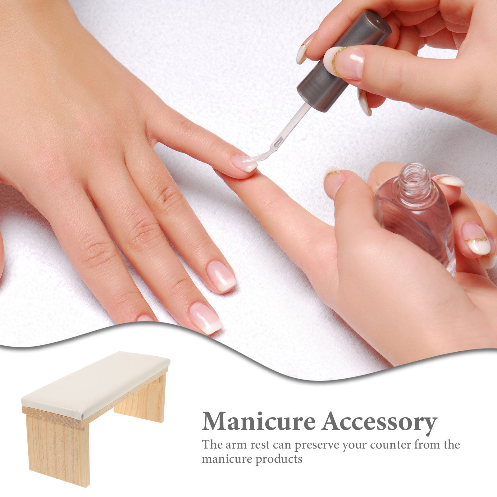 1pc Nail Arm Rest Cushion for  - Wrist Rest Wood incelemesi ve fiyatı