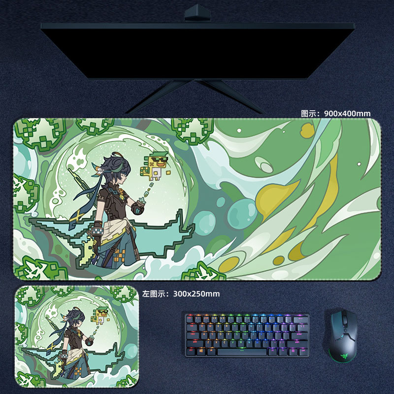 Anime Genshin Impact Mouse Pad - Gaming Keyboard Mouse incelemesi ve fiyatı