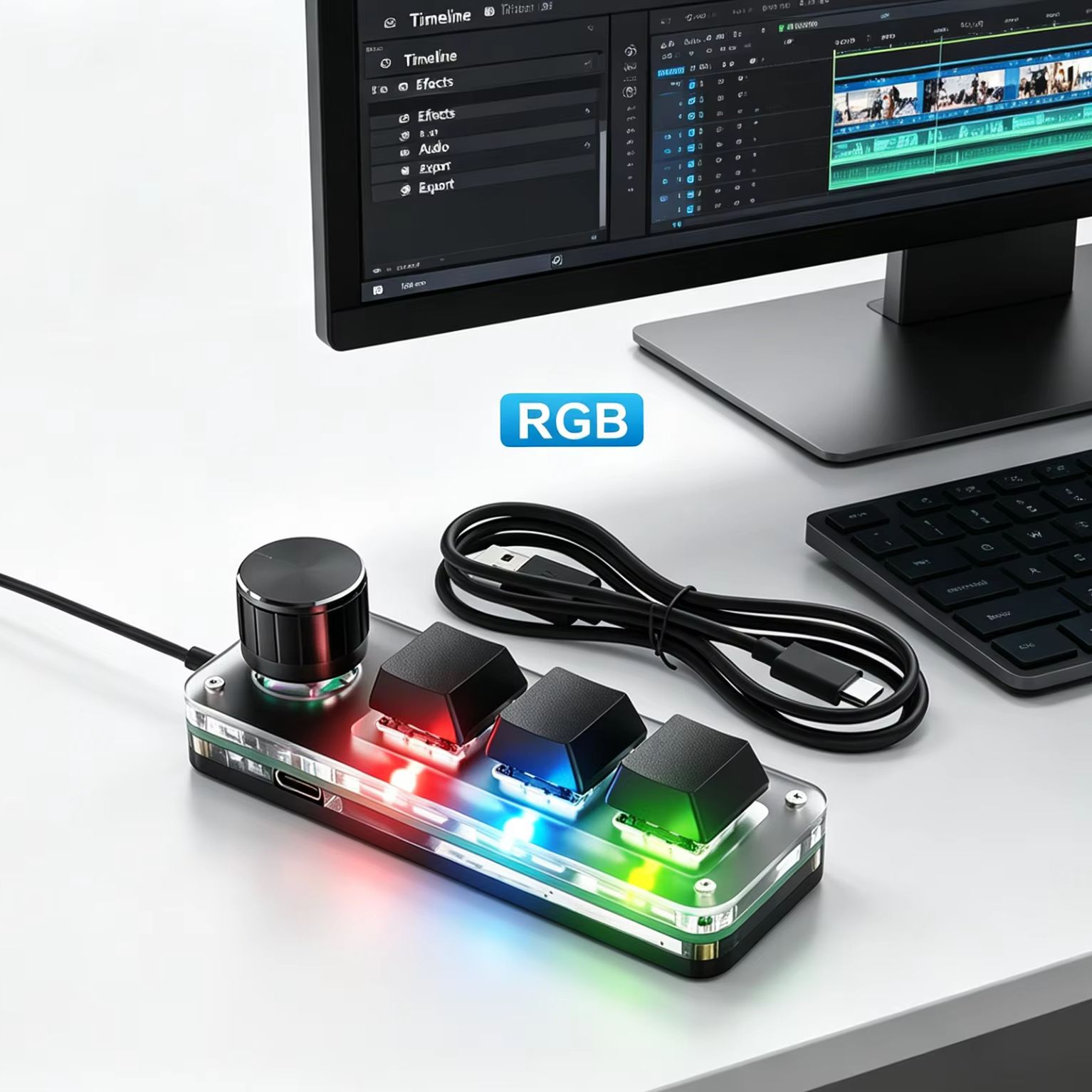 Programmable 3 Keys With Knob  - Gaming Keyboard Number Pad incelemesi ve fiyatı