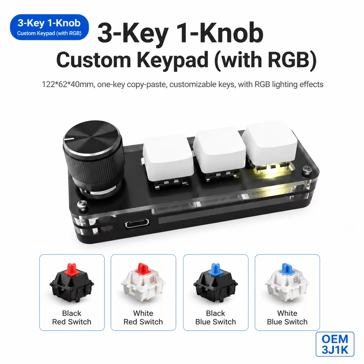 Programmable 3 Keys With Knob  - Gaming Keyboard Number Pad incelemesi ve fiyatı