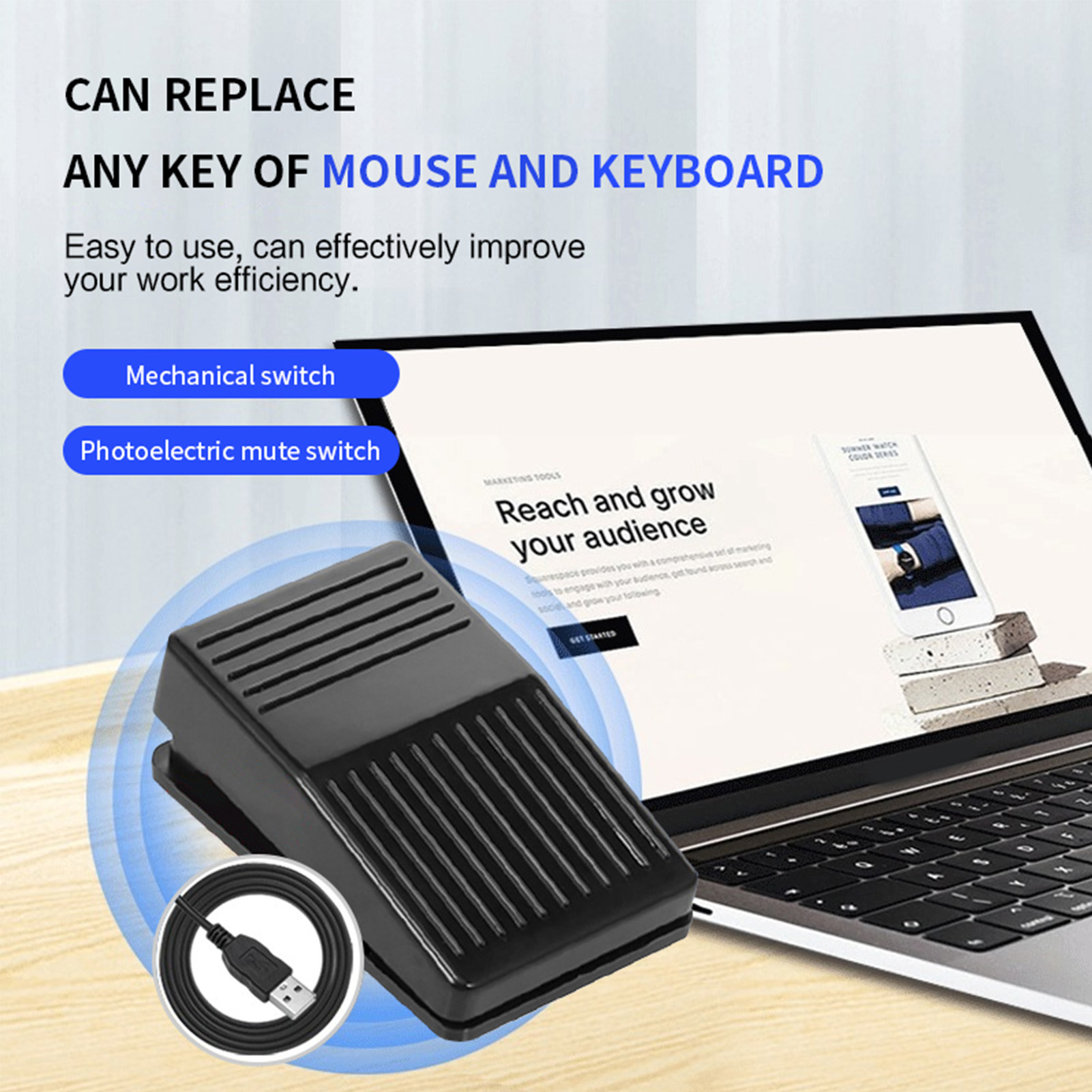 Foot  Pedal Foot  Pedal for Ga - Gaming Keyboard Mouse incelemesi ve fiyatı