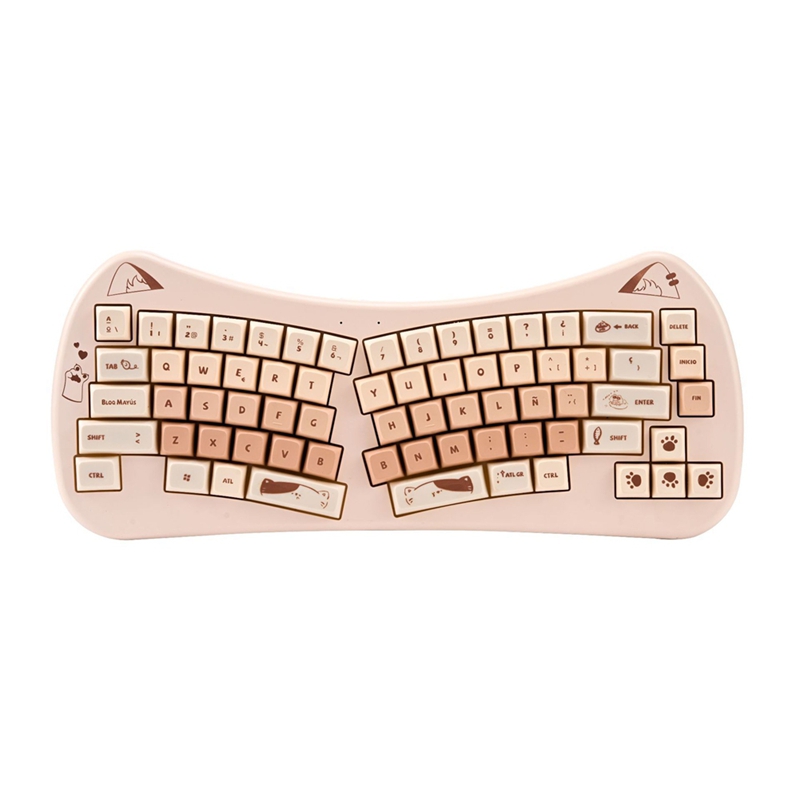 68 Key Cat Ear Mechanical Keyb - Gaming Keyboard Mouse Wireless incelemesi ve fiyatı