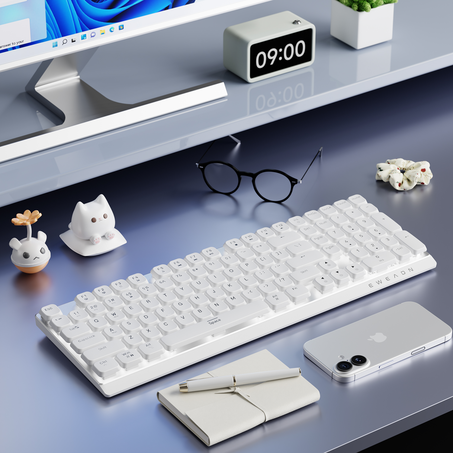 EWEADN Wireless Low-Profile Me - Gaming Keyboard Nearby incelemesi ve fiyatı