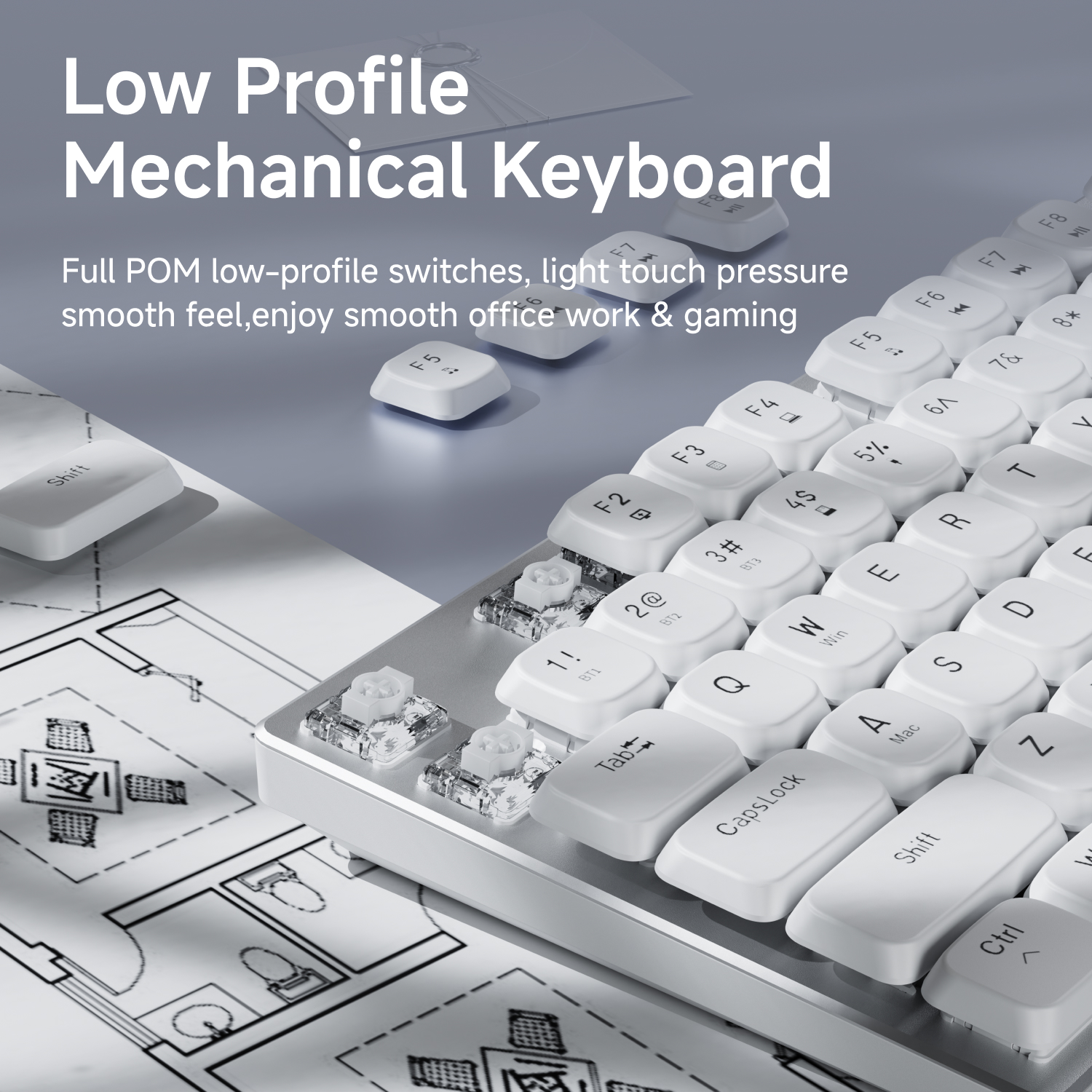 EWEADN Wireless Low-Profile Me - Gaming Keyboard Nearby incelemesi ve fiyatı