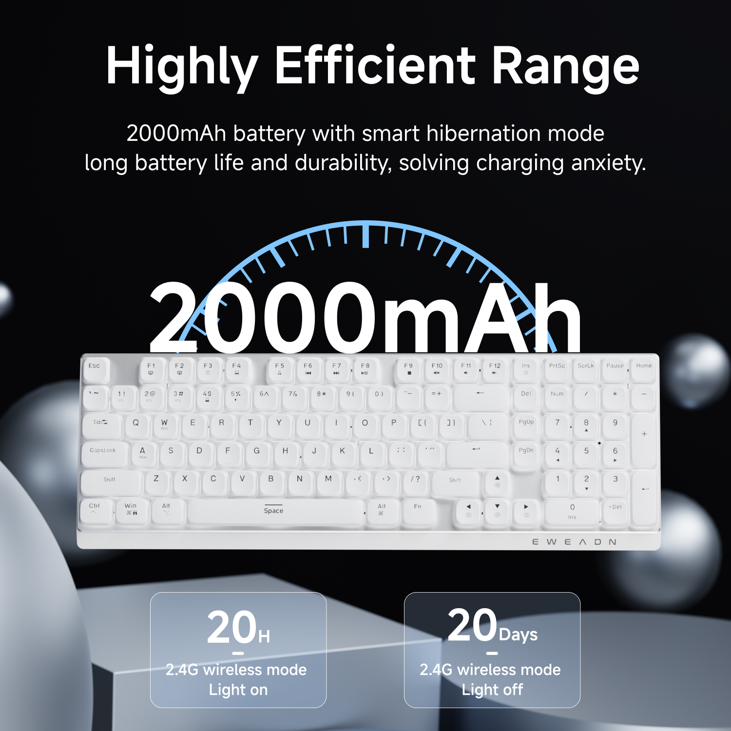 EWEADN Wireless Low-Profile Me - Gaming Keyboard Nearby incelemesi ve fiyatı