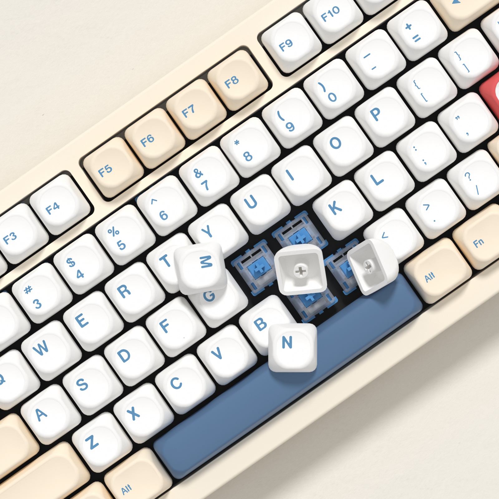 KBDiy GMK Soymilk Keycaps Retr - Gaming Keyboard Number Pad incelemesi ve fiyatı