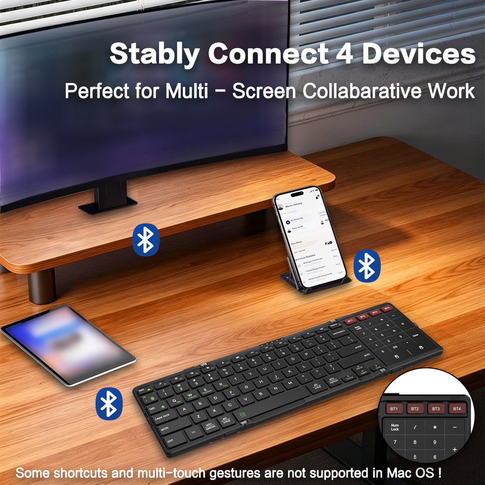 JOMAA Foldable Bluetooth Keybo - Gaming Keyboard Number Pad incelemesi ve fiyatı
