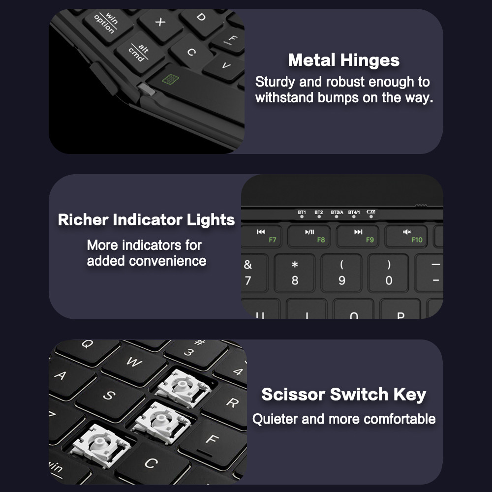 JOMAA Foldable Bluetooth Keybo - Gaming Keyboard Number Pad incelemesi ve fiyatı