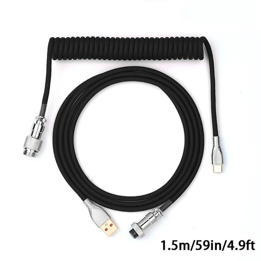 1.5m Coiled Keyboard Cable USB - Coiled Usb Cable incelemesi ve fiyatı