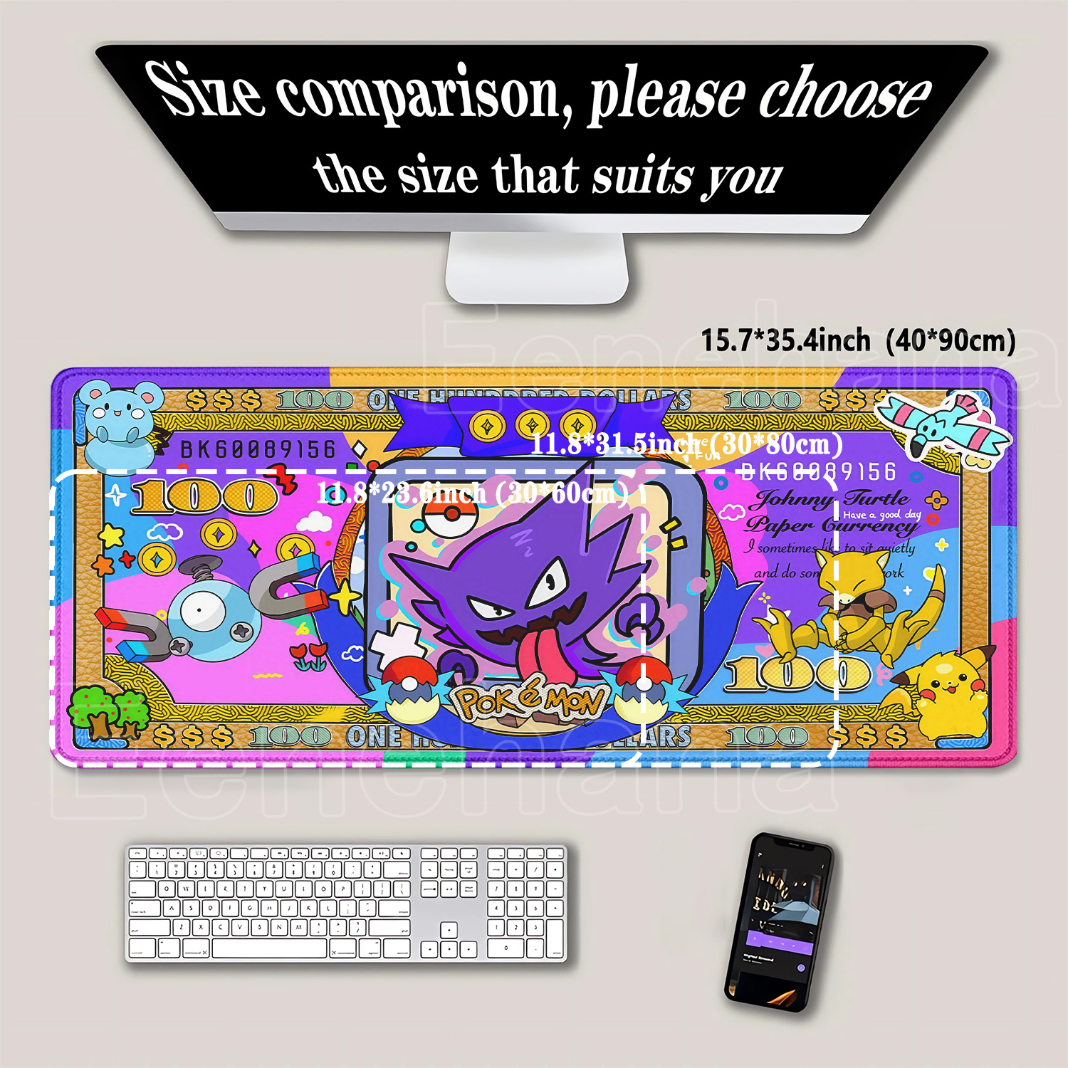 Pokemon banknotes Kawaii Anime - Gaming Keyboard Typewriter incelemesi ve fiyatı